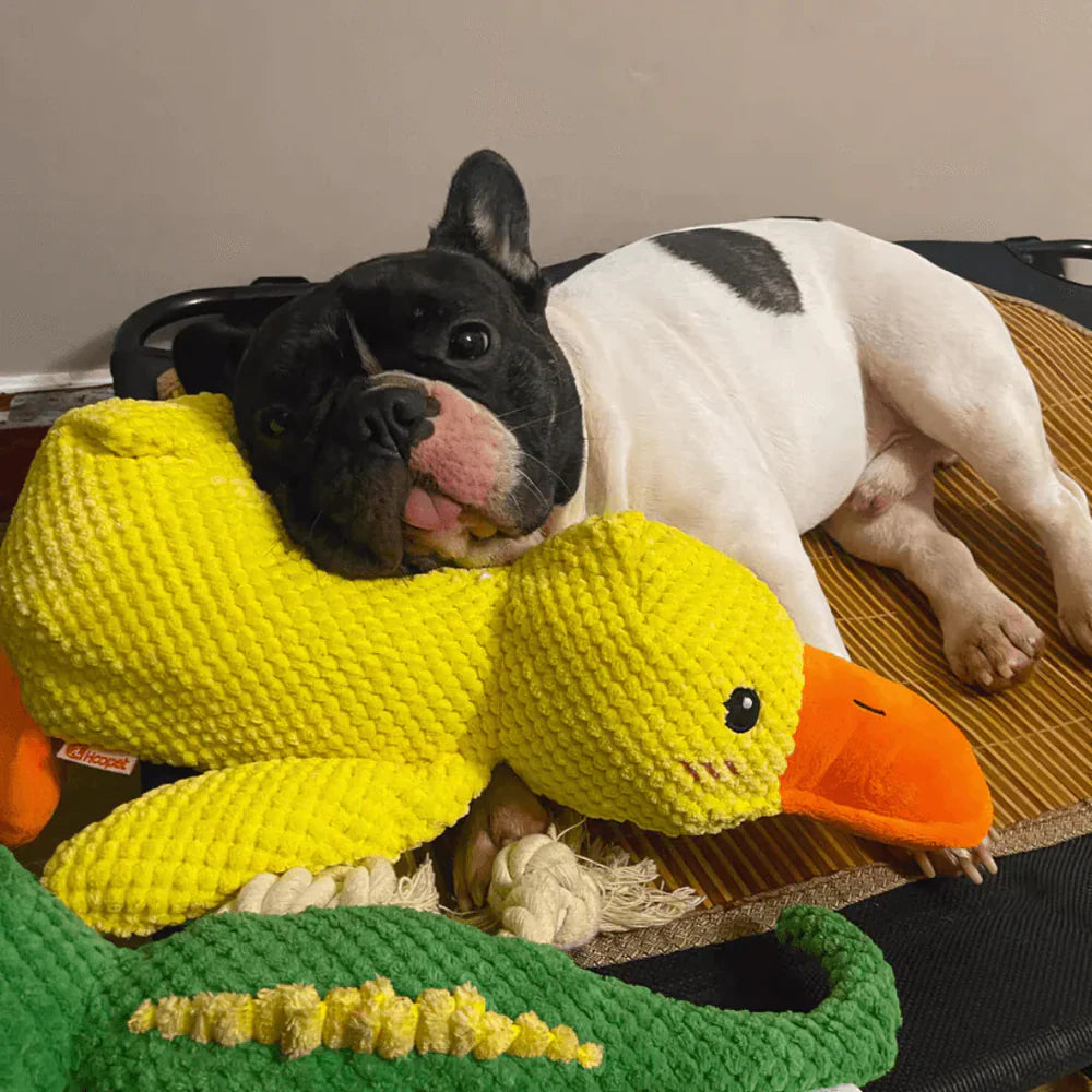 Calming Durable Duck Dog Toy, Heavy Chewing & Bite Resistant Toy For High Energy Dogs