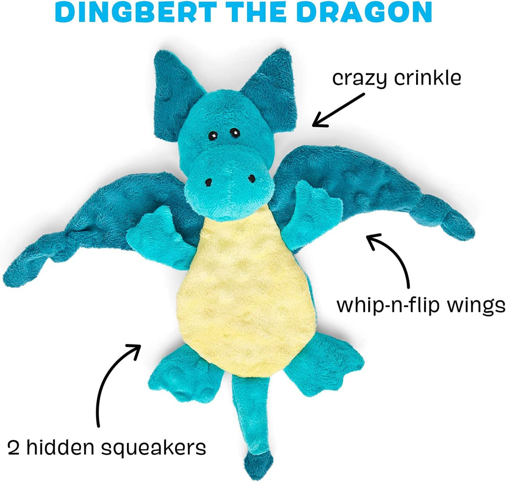 Indestructible Plush Dog Toy for Heavy Chewers