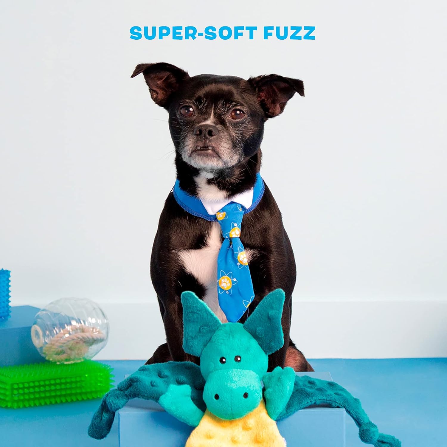 Indestructible Plush Dog Toy for Heavy Chewers