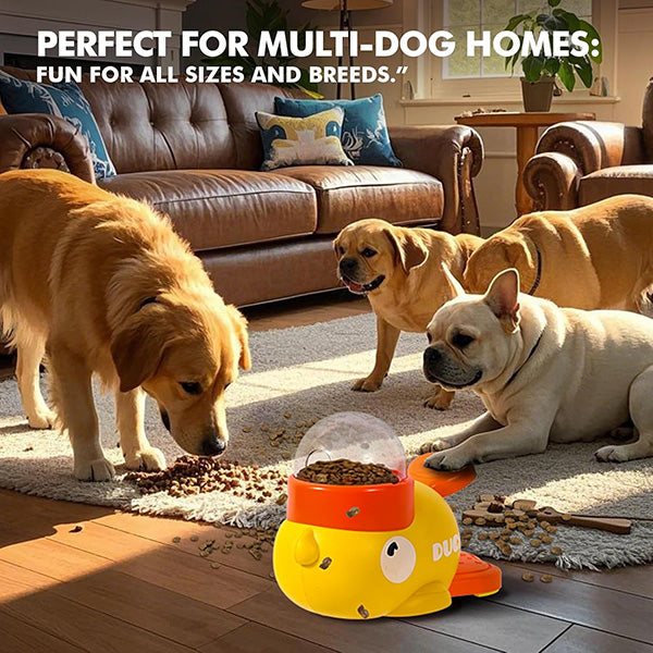 Duck Shaped Cat & Dog Toy Treat Dispenser