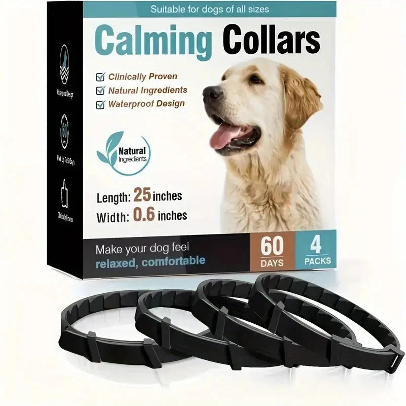 Calming Collars for dogs - Adjustable and Waterproof Dog Anxiety Relief Collars