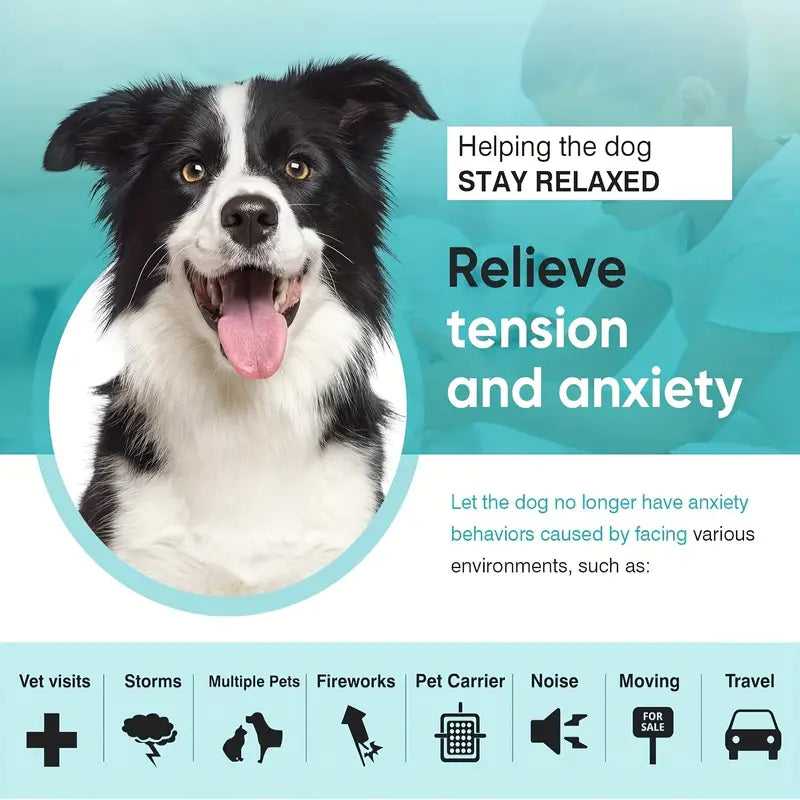 Calming Collars for dogs - Adjustable and Waterproof Dog Anxiety Relief Collars