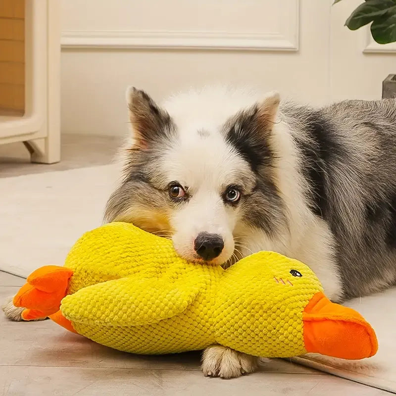 Calming Durable Duck Dog Toy, Heavy Chewing & Bite Resistant Toy For High Energy Dogs