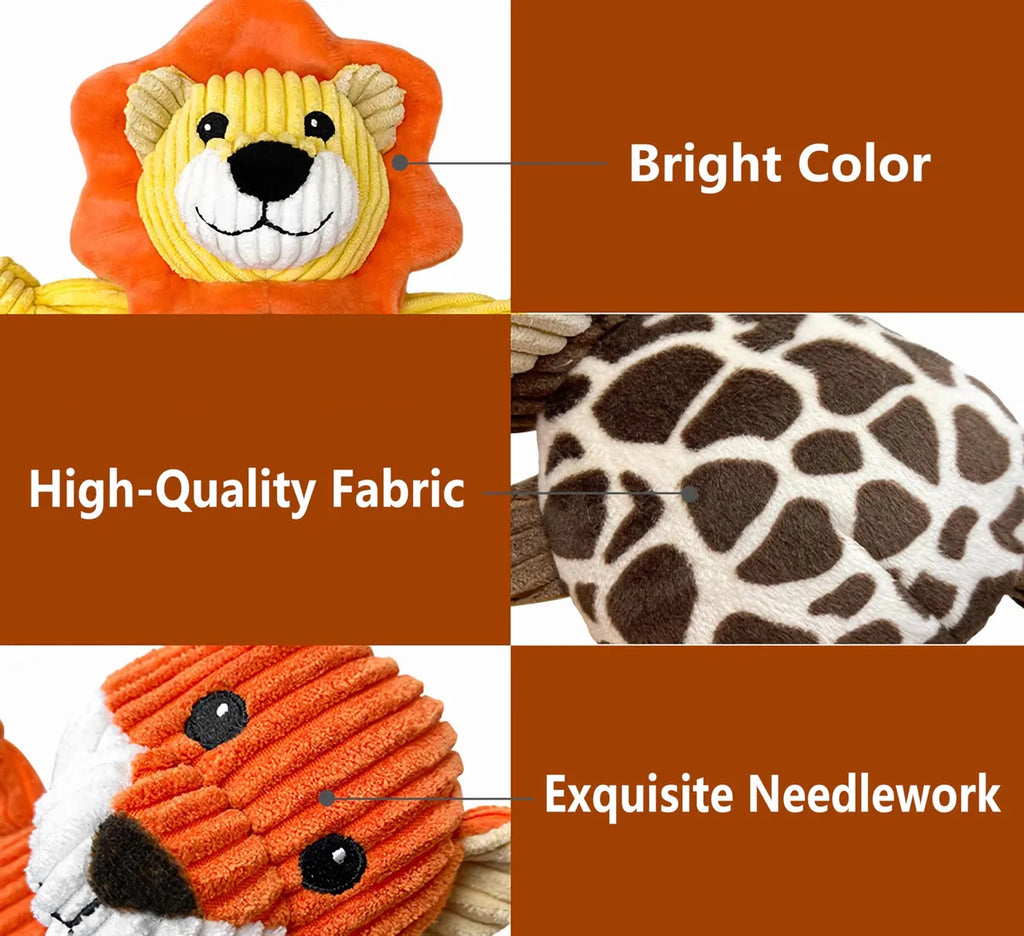 Animals Dog Chew Toy for Heavy Chewers