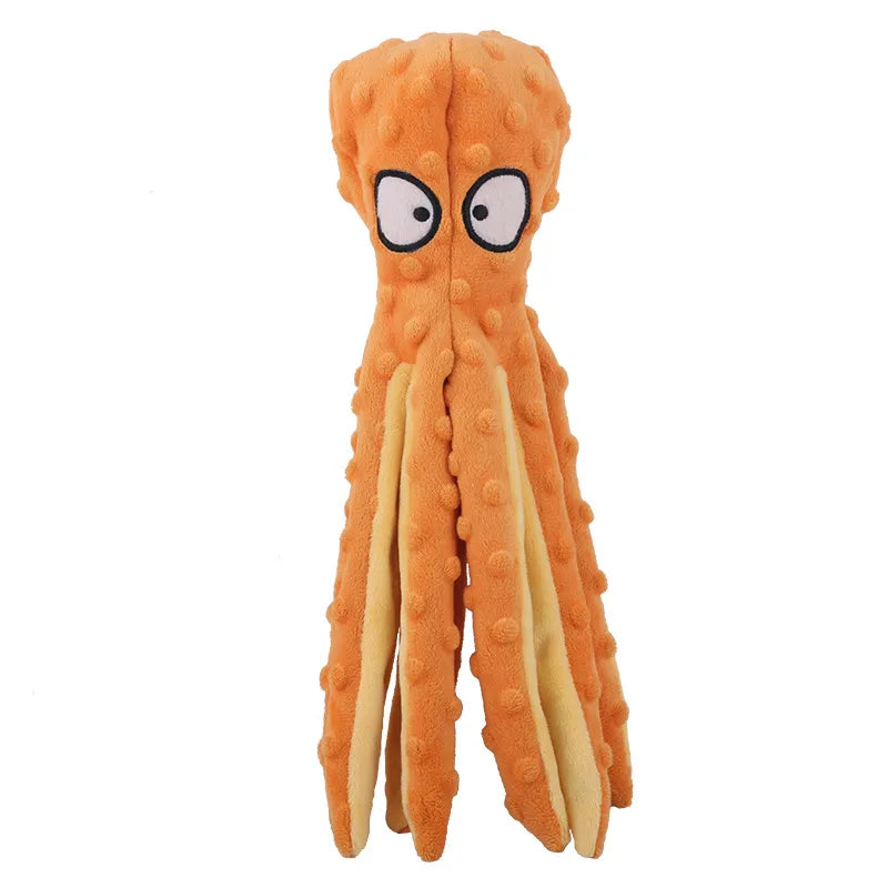 No Stuffing Octopus Squeaky Dog Toys