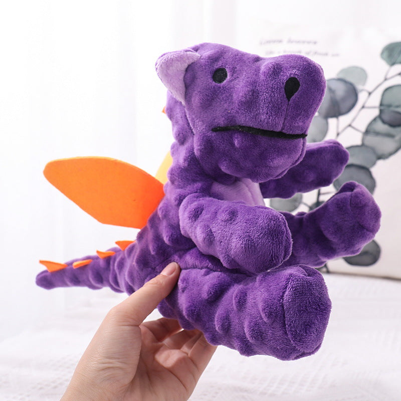 Indestructible Plush Dog Toy for Heavy Chewers