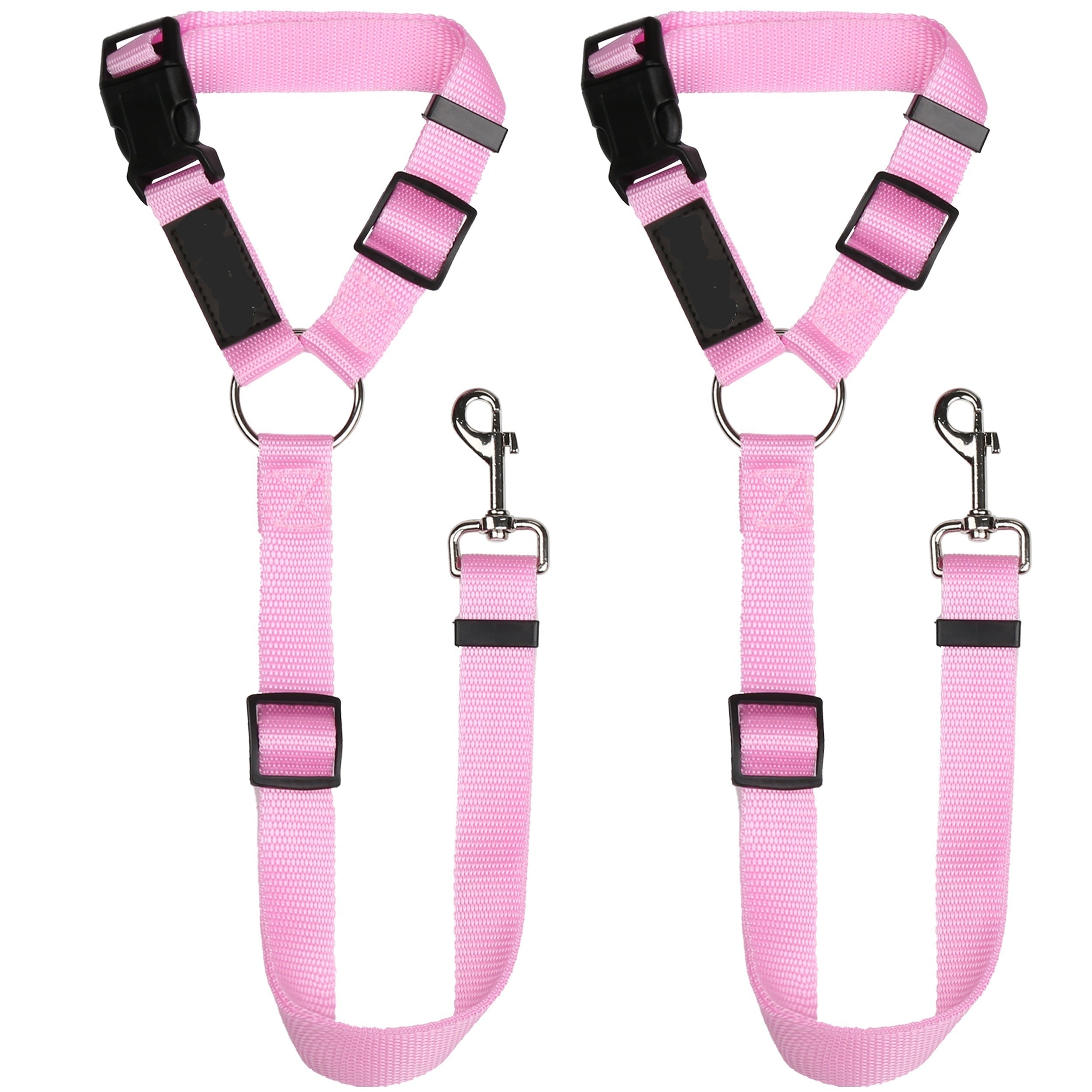 2 Pack Headrest Dog Car Seat Belt