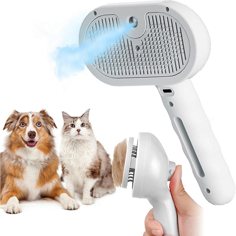 Self Cleaning Dog & Cat Hair Steam Brush