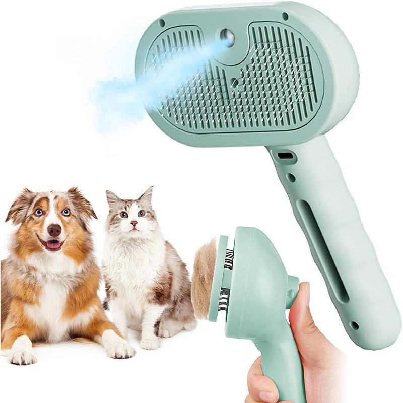 Self Cleaning Dog & Cat Hair Steam Brush