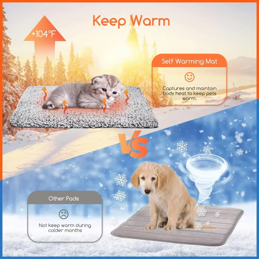 Self-Warming Pet Pad For Dogs And Cats