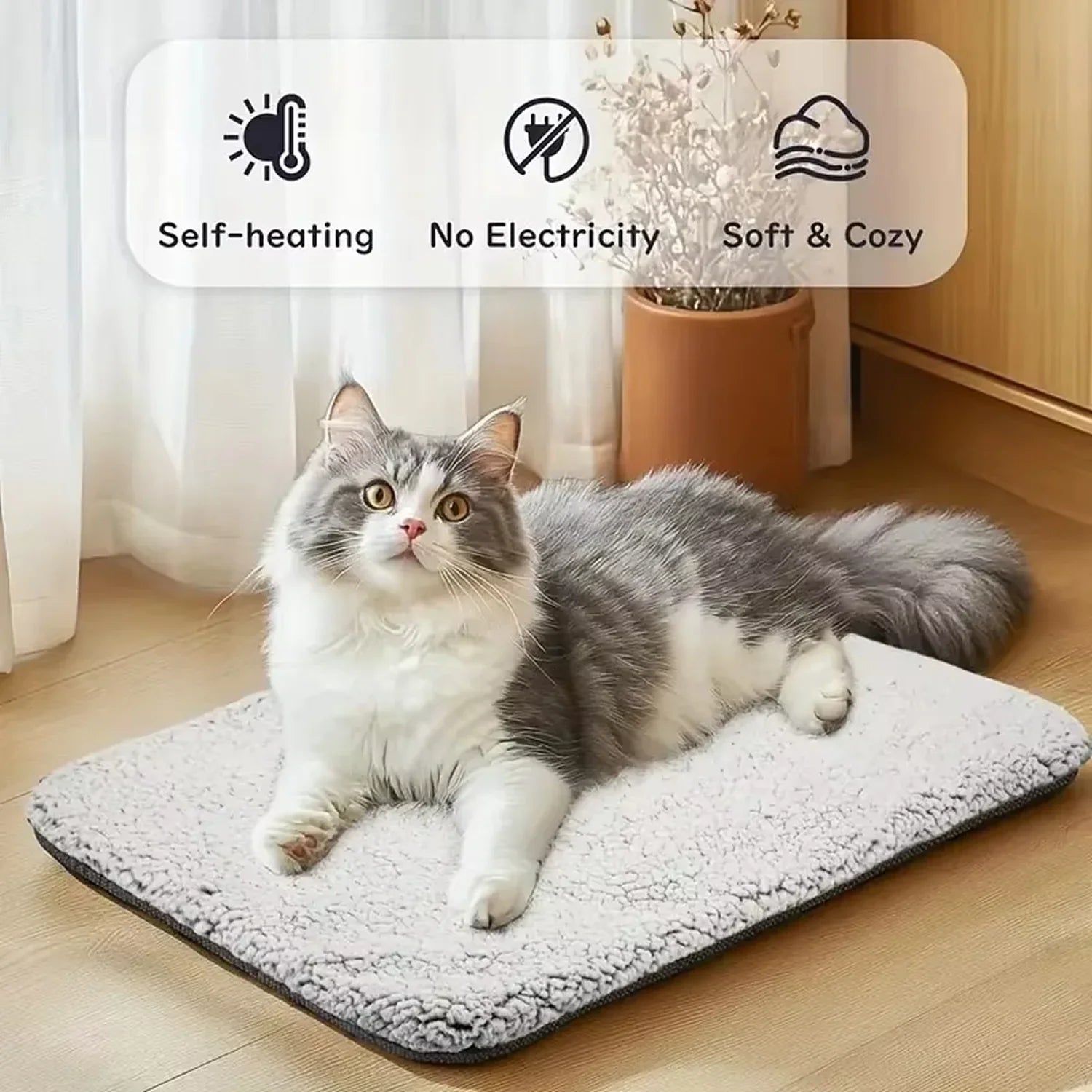 Self-Warming Pet Pad For Dogs And Cats
