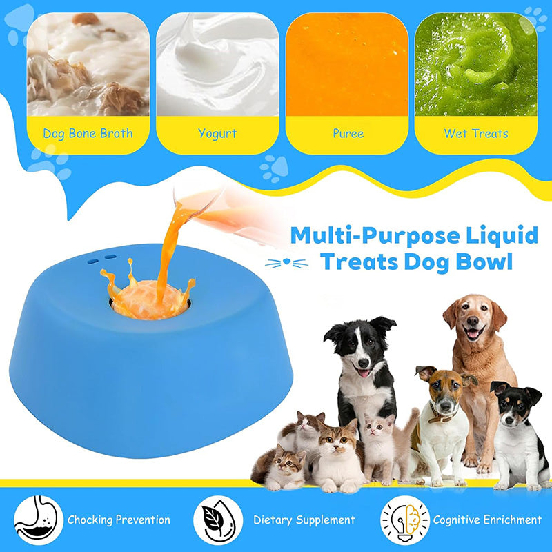 Slow Feeder Dog Bowls for Liquid Treat