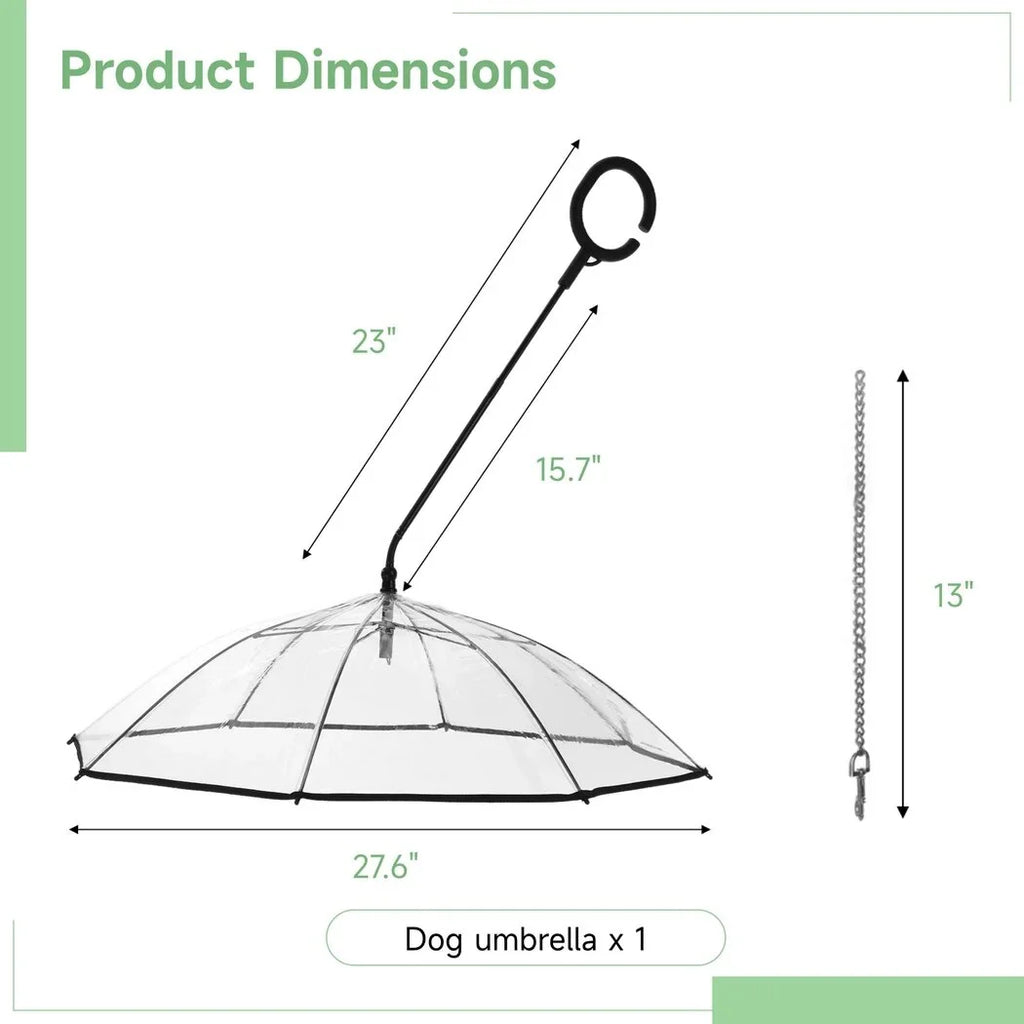 Dog Umbrella with Leash