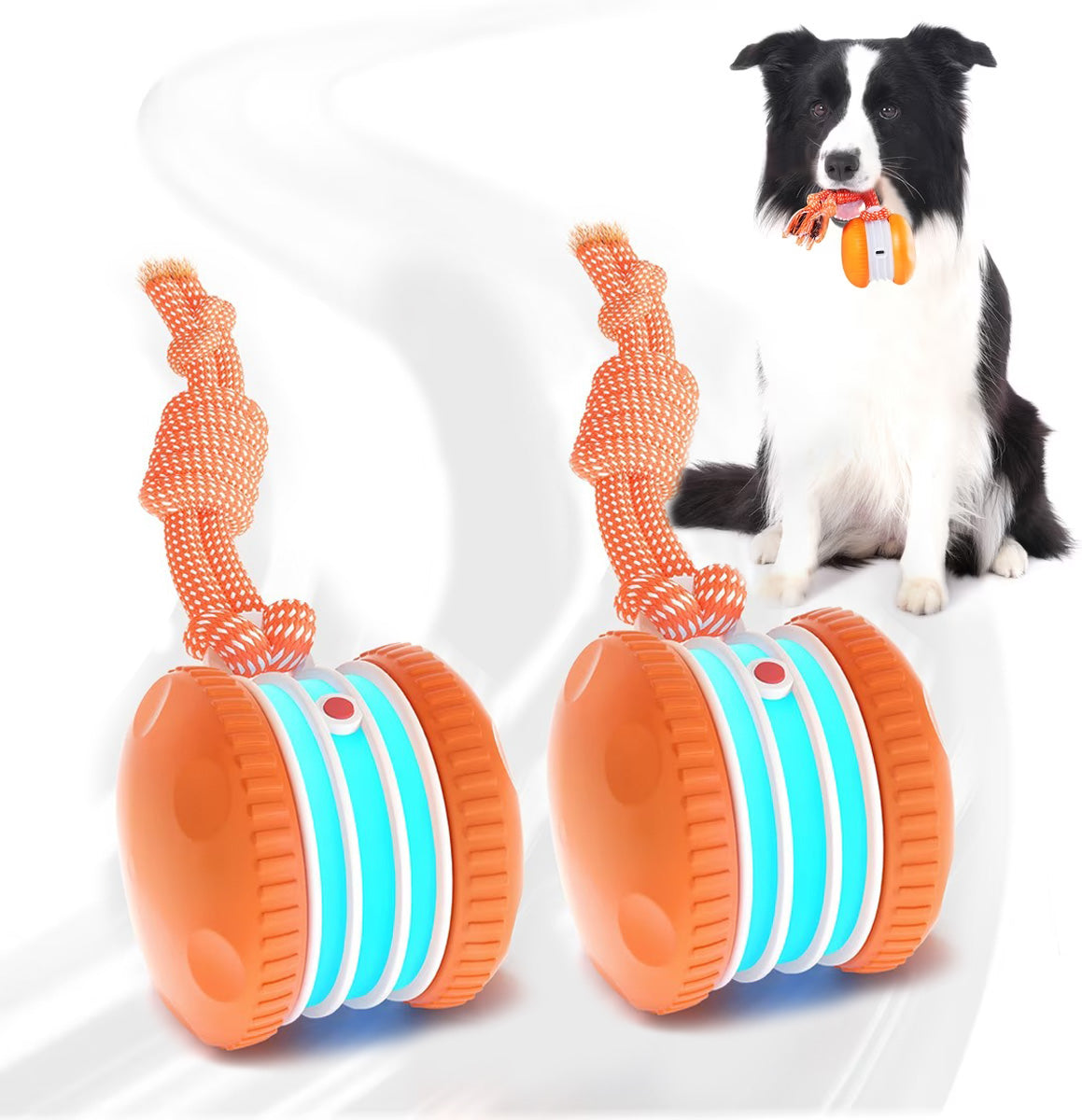 2 Pack Interactive Rolling Ball Dog Toy