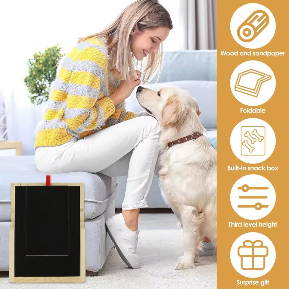 Dog Nail Scratch Board With Treat Box