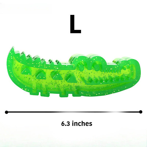 Slow-Feed Chew & Fetch Crocodile Dog Toy