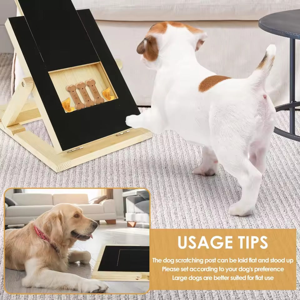 Dog Nail Scratch Board With Treat Box