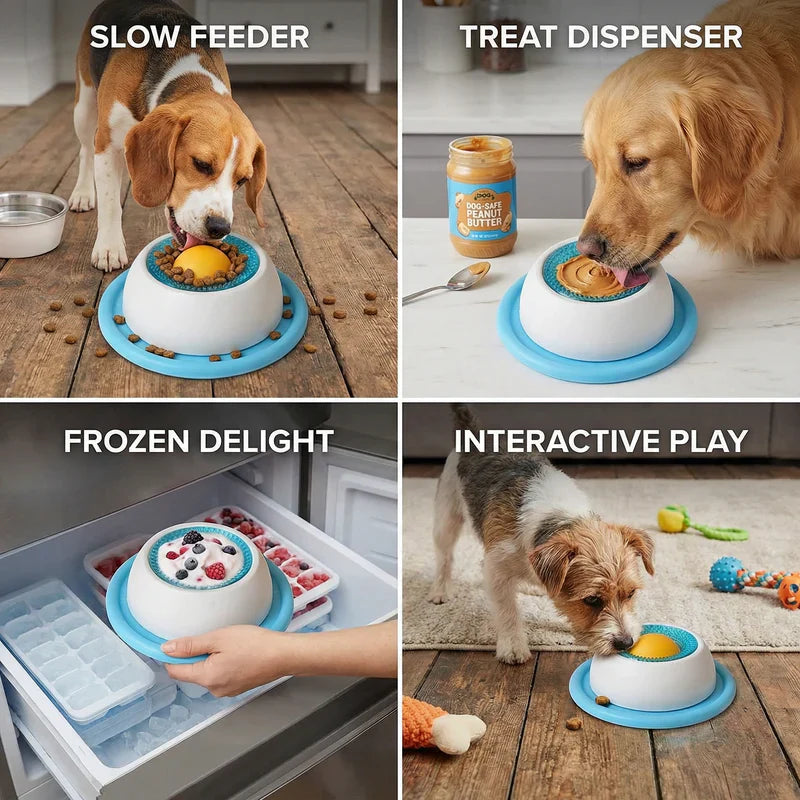 Interactive Lick Mat Slow Feeder Enrichement Toy for Dogs and Cats