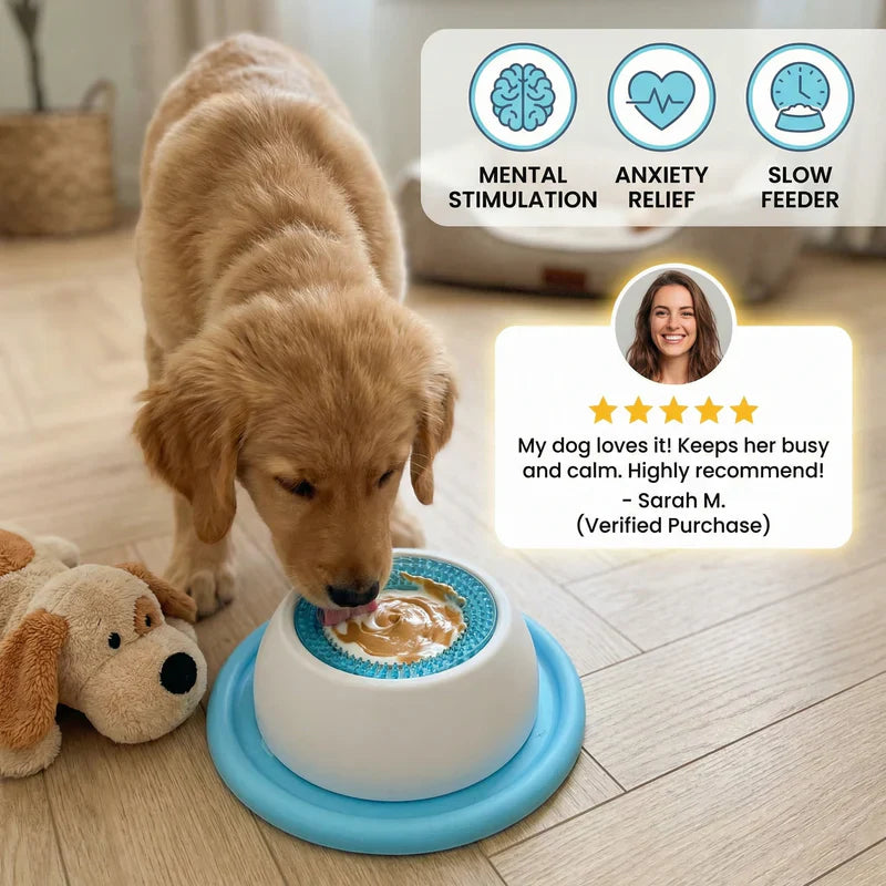 Interactive Lick Mat Slow Feeder Enrichement Toy for Dogs and Cats