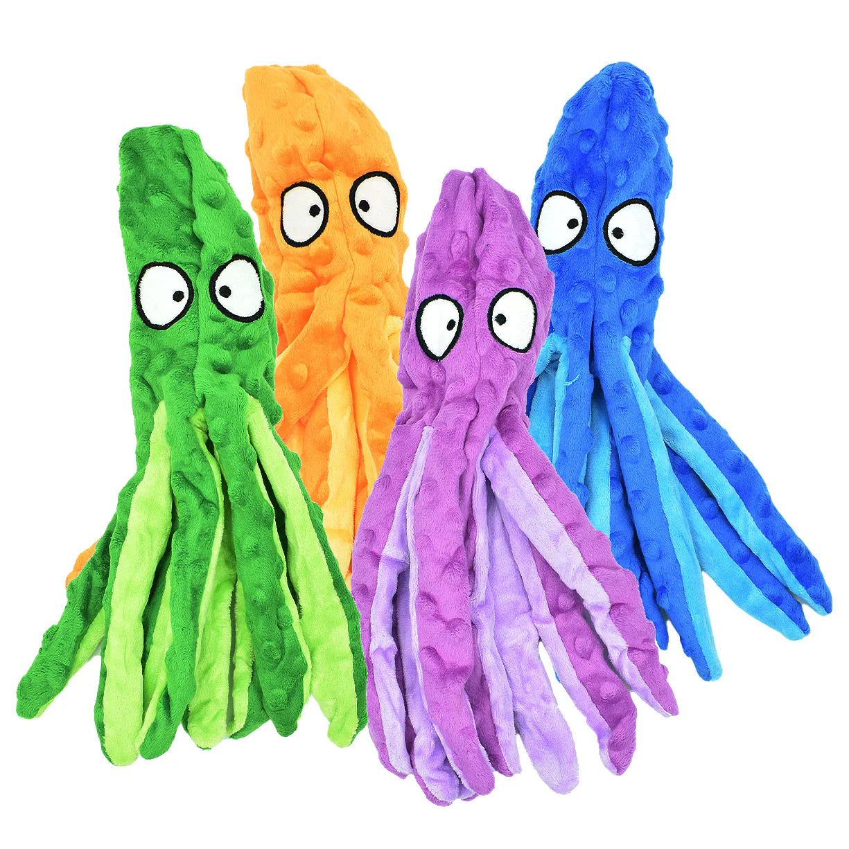 No Stuffing Octopus Squeaky Dog Toys